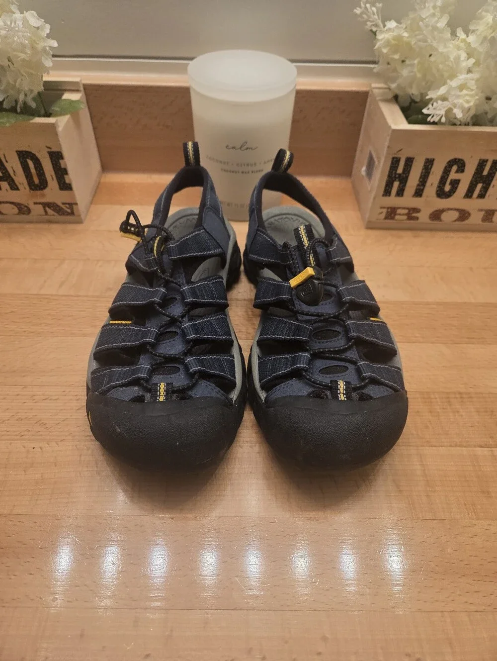 KEEN Newport H2 Sandals Outdoor/Hiking Shoes Navy/Gray Mens Size 7